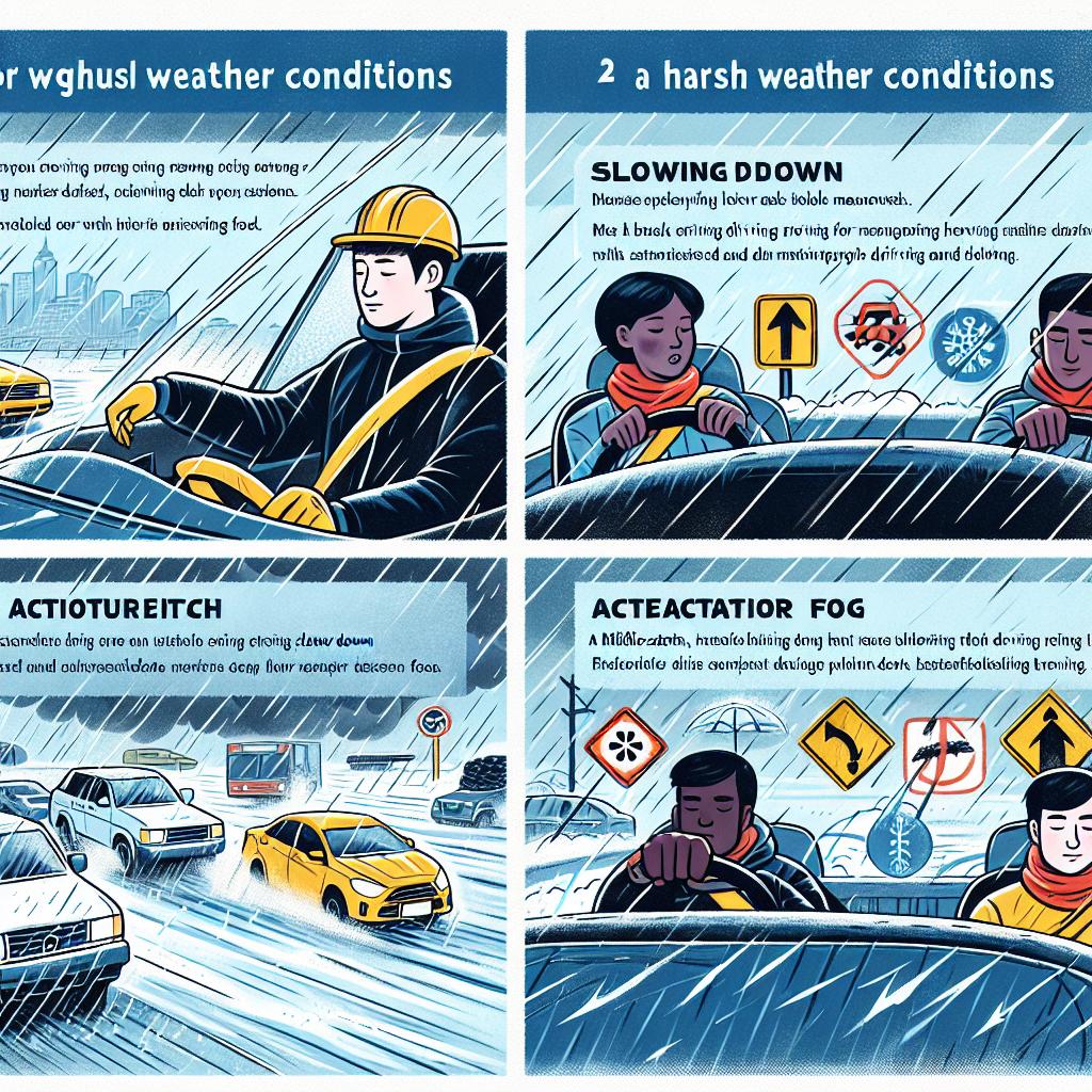 Vertraag en Anticipeer: ⁤Rijdtechnieken voor Regen, Sneeuw⁢ en⁣ Mist